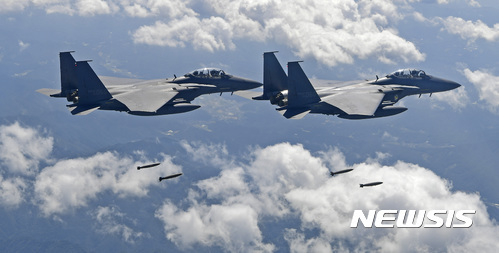 공군 F-15K 전투기. (출처: 뉴시스)