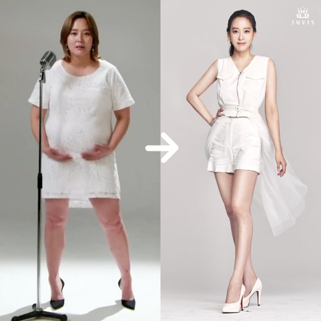 다나 27kg 감량 전후사진 공개 (출처: 쥬비스)