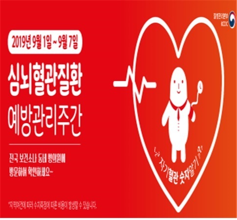 심뇌혈관질환예방관리 홍보 포스터. (제공: 인천시) ⓒ천지일보 2019.9.2