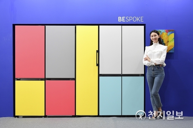 삼성전자가 맞춤형 냉장고 ‘비스포크(BESPOKE)’를 ‘2019 유니온아트페어’에 전시한다고 20일 밝혔다. (제공: 삼성전자) ⓒ천지일보 2019.9.20