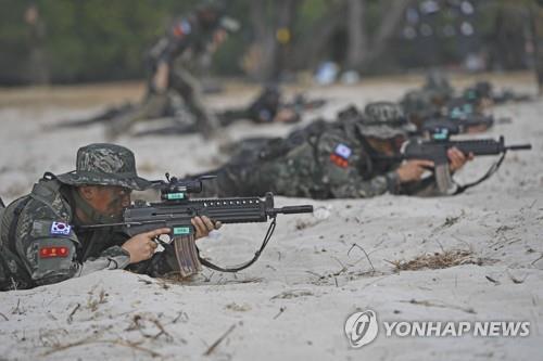 해병대 태국 다국적 연합 훈련 참가 모습 (출처: 연합뉴스)