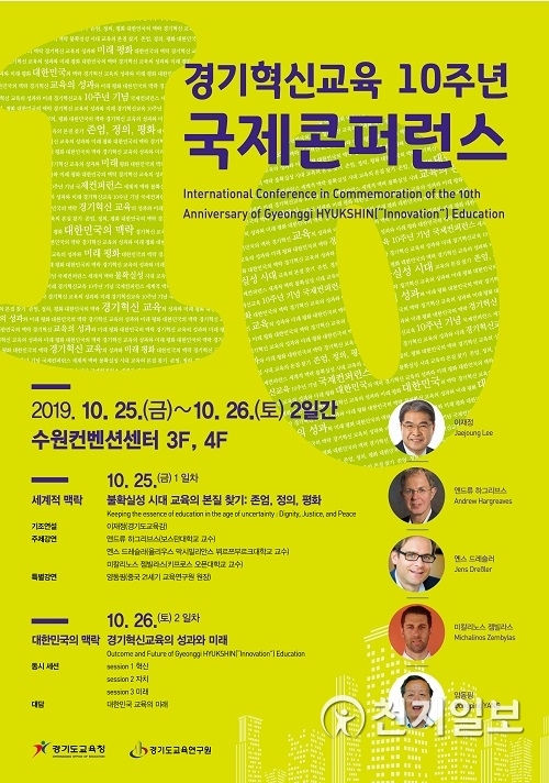 ‘경기혁신교육 10주년 국제콘퍼런스’ 포스터. (제공: 경기도교육청)ⓒ천지일보 2019.10.21