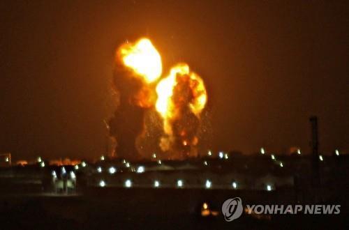 이스라엘의 가자지구 폭격 장면. (출처: 연합뉴스)