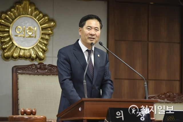 전남 순천시의회가 지난 27일 제2차 정례회 제2차 본회의를 열고 있다. (제공: 순천시의회) ⓒ천지일보 2019.11.28