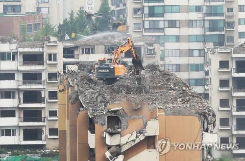 올해 8월 둔촌주공 재건축 공사 현장. (출처: 연합뉴스)
