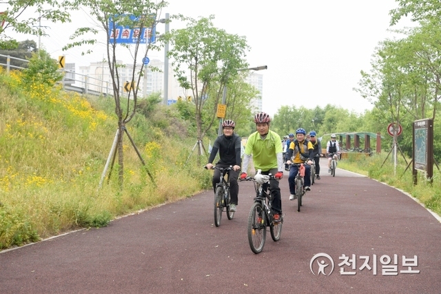 오산 자전거 도로. (제공: 오산시) ⓒ천지일보 2019.12.30