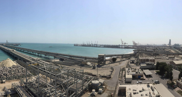 대림산업이 준공한 쿠웨이트 미나 알 아흐마디 석유화학 단지내 황 재처리 공장 전경. (제공: 대림산업)