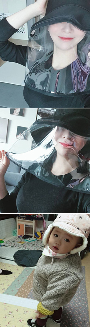 안소미 코로나모자 착용 인증 (출처: 안소미 인스타그램)
