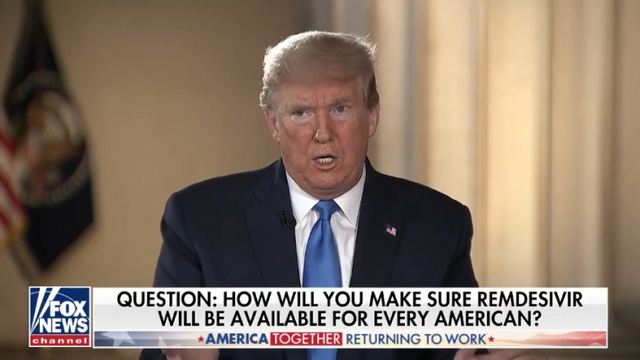 4일(현지시간) 도널드 트럼프 미 대통령이 워싱턴 링컨 기념관에서 질문에 답하고 있다. (출처: 폭스뉴스)