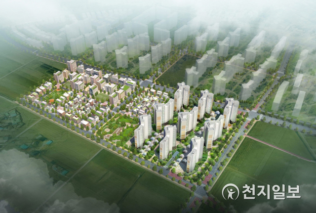 모종1지구 도시개발사업 조감도. (제공: 아산시) ⓒ천지일보 2020.5.28