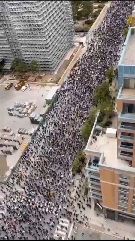 지난달 31일(현지시간) 미국 시카고에서 발생한 흑인 사망 항의 시위. (출처: said sarkic 트위터 영상 캡처)