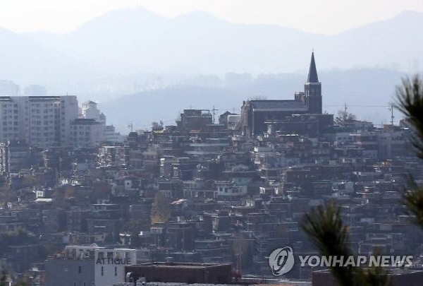서울 한남3구역 재개발구역 전경. (출처: 연합뉴스)