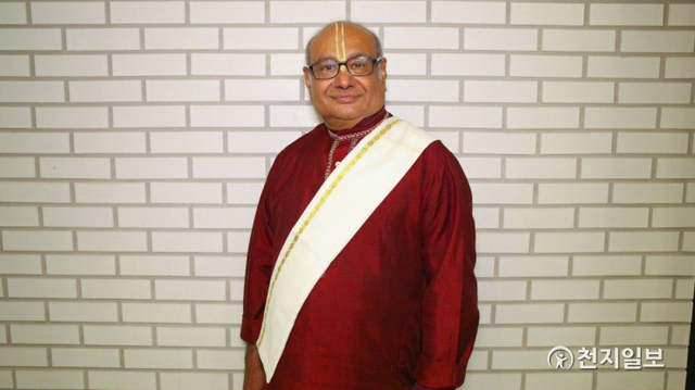 미국 힌두교 성직자 니크힐 트라베디(Nikhil N. Trivedi). ⓒ천지일보 2020.6.24