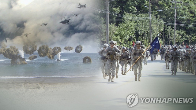 한미연합훈련, 16~28일 실시 (CG)[연합뉴스TV 제공] (출처: 연합뉴스)