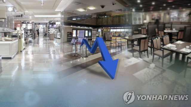 코로나19에 따른 음식점 매출 감소. (출처: 연합뉴스)
