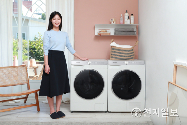 삼성전자가 좁은 공간에도 설치 가능한 ‘그랑데 AI’ 세탁기·건조기 소용량 신제품을 출시한다고 16일 밝혔다. (제공: 삼성전자) ⓒ천지일보 2020.9.16
