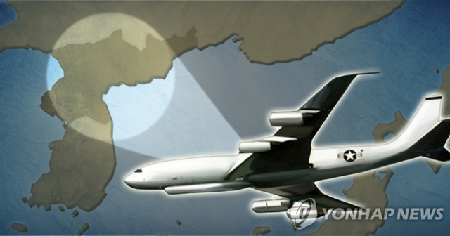 미국 정찰기 E-8C 조인트 스타즈(J-STARS) 대북 감시. (출처: 연합뉴스)