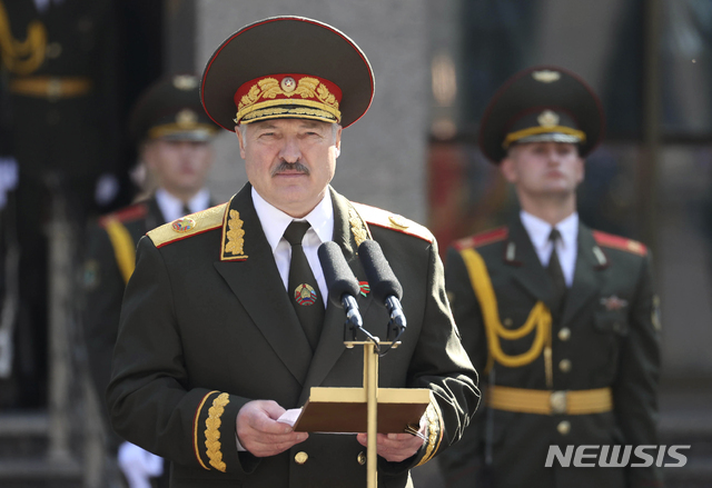 알렉산드르 루카셴코 벨라루스 대통령. (출처: 민스크=AP/뉴시스)