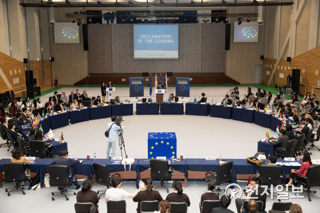 지난해 5월 23일 한국외대 오바마홀에서 열린 2019 모의 유럽연합. (제공: 한국외국어대학교) ⓒ천지일보 2020.10.29