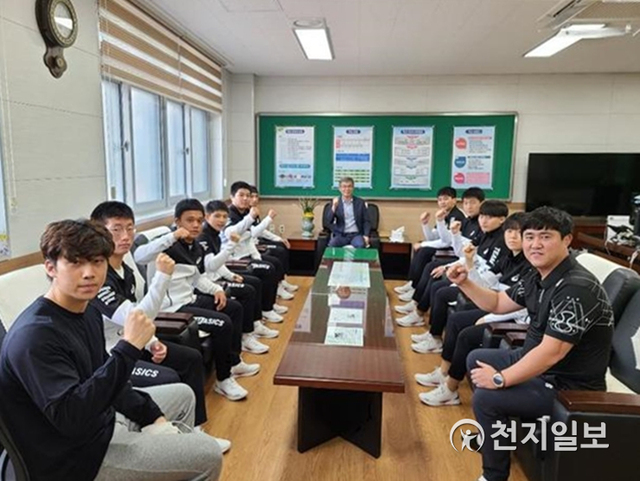 함평 학다리고등학교 레슬링부. (제공: 함평군) ⓒ천지일보 2020.11.6