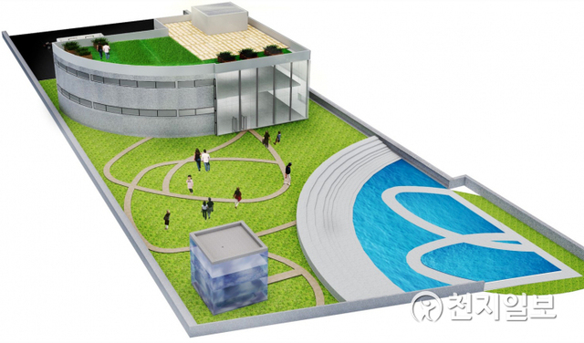 문산읍 소재 실크전문단지 내에 들어설 진주실크박물관 조감도. (제공: 진주시) ⓒ천지일보 2020.11.10