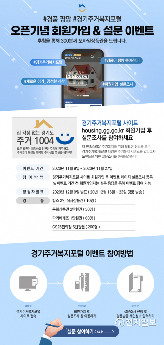 오픈이벤트 홍보 포스터. (제공: 경기도) ⓒ천지일보 2020.11.12