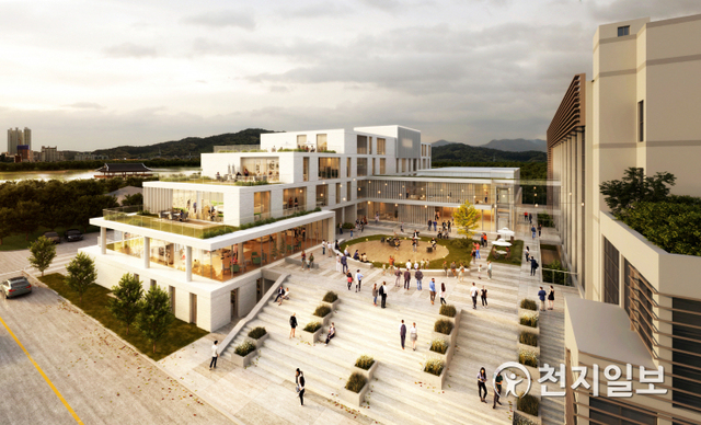 진주 청소년수련관에 들어설 ’청년허브하우스‘ 건립 설계공모 당선작. (제공: 진주시) ⓒ천지일보 2020.11.20