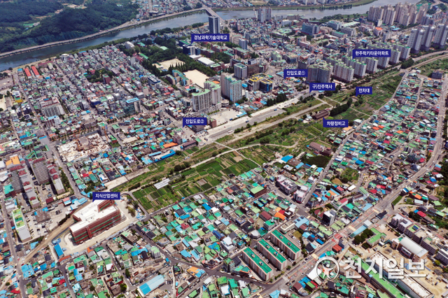 옛 진주역 복합문화예술공원 조성사업 대상지 전경. (제공: 진주시) ⓒ천지일보 2020.12.23