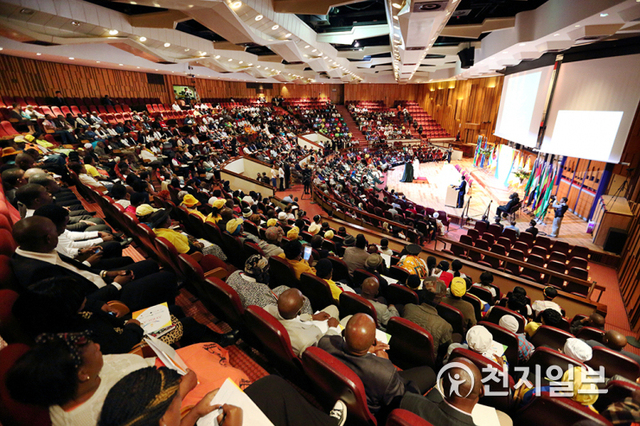 2015년 3월 30일 남아공 프리토리아 남아프리카대학교에서 아프리카 평화회의가 열리고 있다. (제공: HWPL)  ⓒ천지일보 2021.1.8