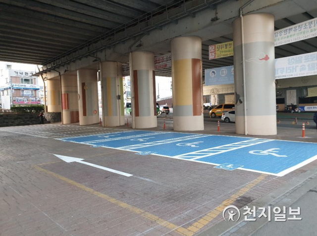 온양온천역 하부 공영주차장. (제공: 아산시) ⓒ천지일보 2021.1.12