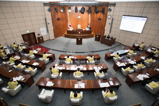 군산시의회 본회의장. (제공: 군산시의회) ⓒ천지일보 2021.2.5