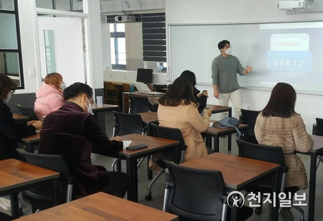 석곡중학교 새학년 집중 준비 기간 운영 모습. (제공: 전남교육청) ⓒ천지일보 2021.2.22