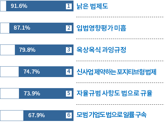 현행 법체계의 문제점. (제공: 대한상공회의소) ⓒ천지일보 2021.3.16