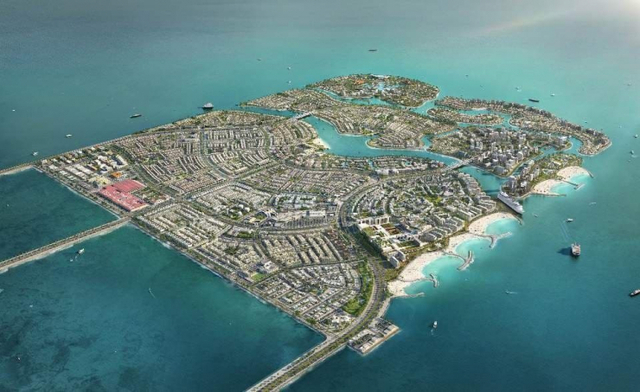‘Barain Korea World(바레인 코리아 월드)’ 프로젝트가 진행될 바레인 신공항 인접지역의 땅 크기 400만㎡ 6개 인공섬. (제공: 씨케이 퓨처스 코리아)