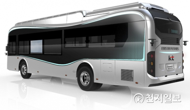 KT가 운영할 자율협력주행 전기버스 시안. (제공: KT) ⓒ천지일보 2021.3.30