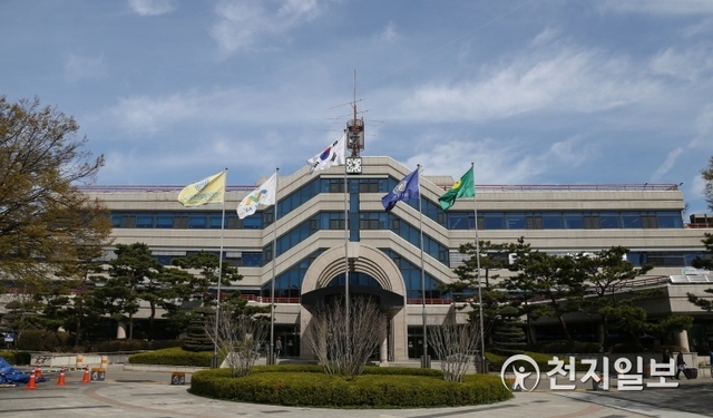 [천지일보 아산=박주환 기자] 아산시청 전경. ⓒ천지일보 2019.4.17