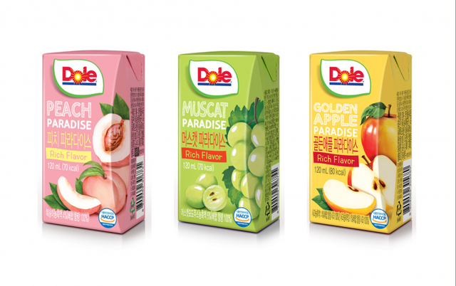 파라다이스주스 3종. (제공: 돌(Dole)코리아) ⓒ천지일보 2021.4.21