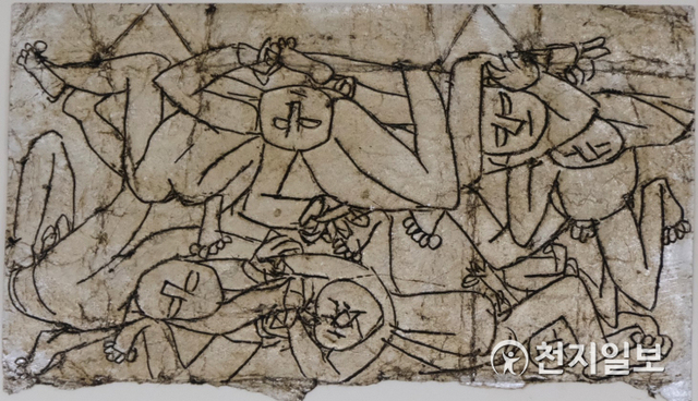 이중섭 작가의 은지화. (제공: 광주시청) ⓒ천지일보 2021.4.28