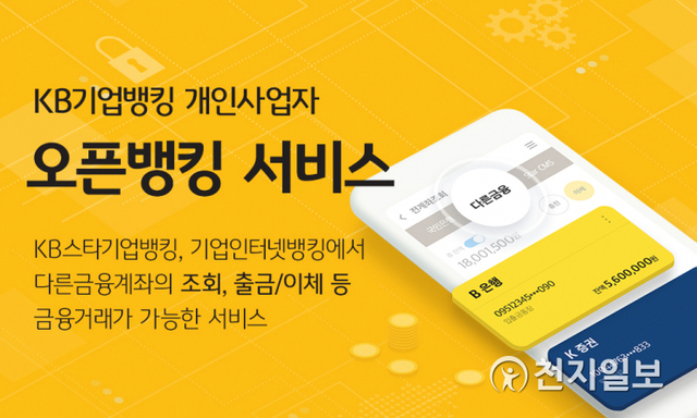 KB국민은행은 개인사업자를 대상으로 오픈뱅킹 서비스를 시행한다. (제공: KB국민은행) ⓒ천지일보 2021.5.14