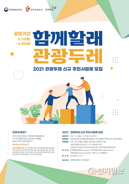 2021 관광두레 신규 주민사업체 모집 포스터. (제공: 천안시) ⓒ천지일보 2021.5.18