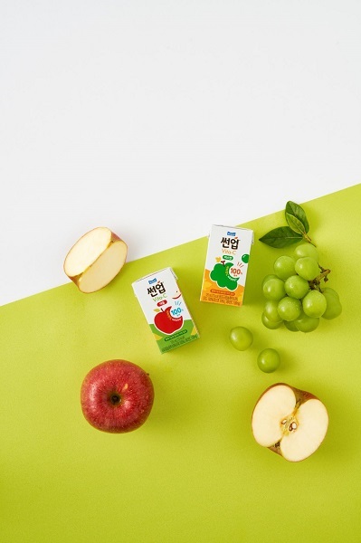 매일유업 썬업 비타C 애플, 썬업 비타C 머스캣 2종. (제공: 매일유업)