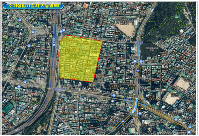 인천시 부평구 십정동 518~4번지 일원 역세권사업위치도(제공: 인천시청) ⓒ천지일보 2021.5.26