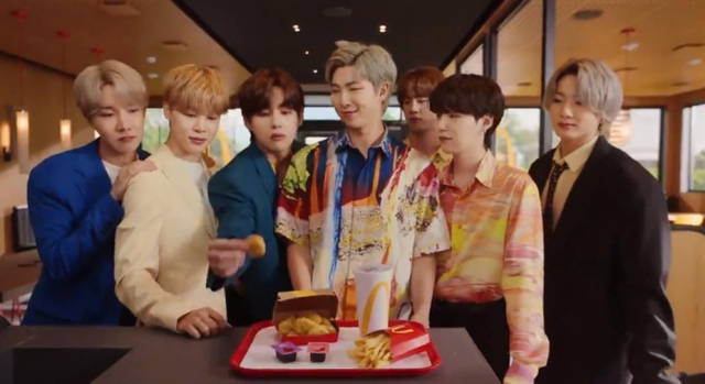 맥도날드의 'BTS 밀' 광고. (출처: 맥도날드 트위터 캡처) ⓒ천지일보 2021.5.27