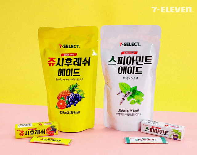 세븐셀렉트 PB 파우치음료 2종. (제공: 세븐일레븐)