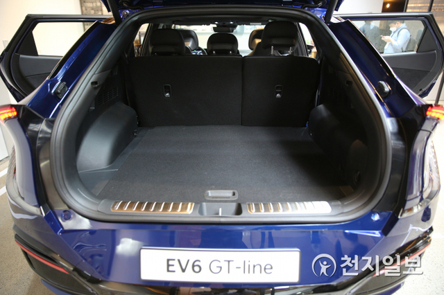 EV6 GT-line 적재공간. ⓒ천지일보 2021.6.1