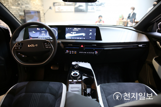 EV6 GT-line 실내. ⓒ천지일보 2021.6.1