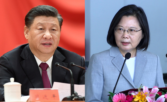 시진핑 중국 국가주석(왼쪽), 차이잉원 대만 총통. (출처: 뉴시스)