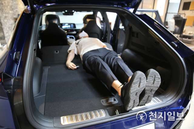 EV6 GT-line 적재공간. ⓒ천지일보 2021.6.1