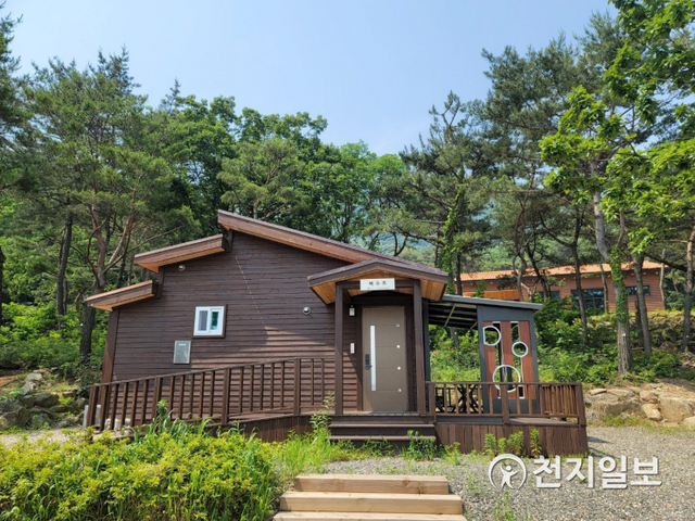 태학산자연휴양림 신축 숲속의 집. (제공: 천안시) ⓒ천지일보 2021.6.11
