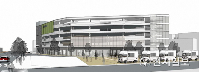 온양온천시장 복합지원센터 건립 조감도. (제공: 아산시) ⓒ천지일보 2021.6.18